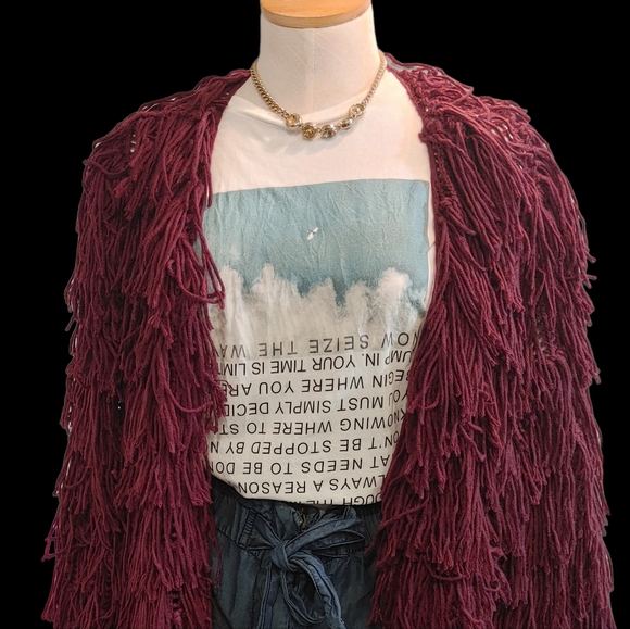 Oversized Long Sleeve Shaggy Knit Cardigan! - Picture 11 of 16